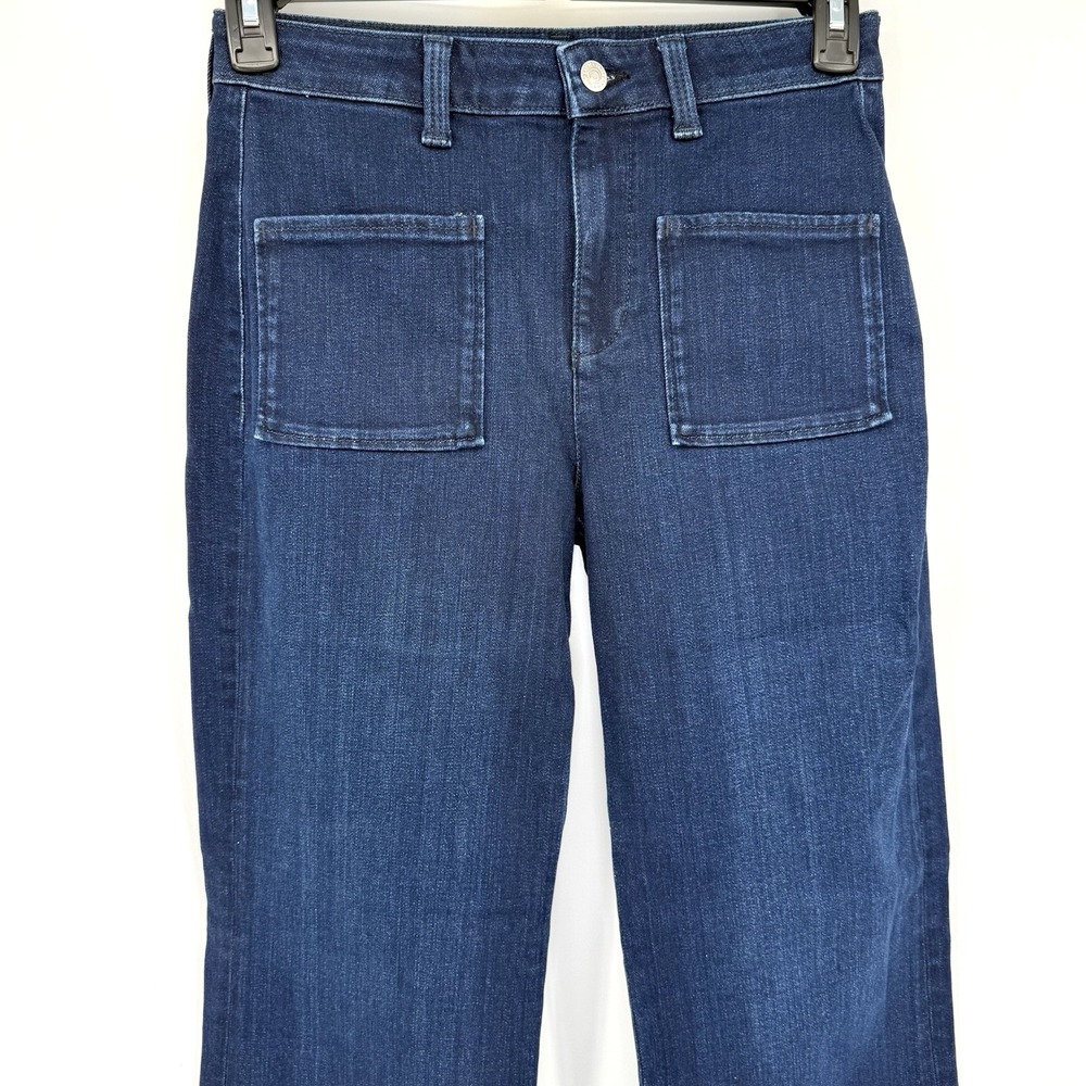 Mavi Jeans Women 27 Blue Organic Blue High Rise Straight Front Patch Pocket